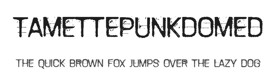 TamettePunkdomed — Display Font