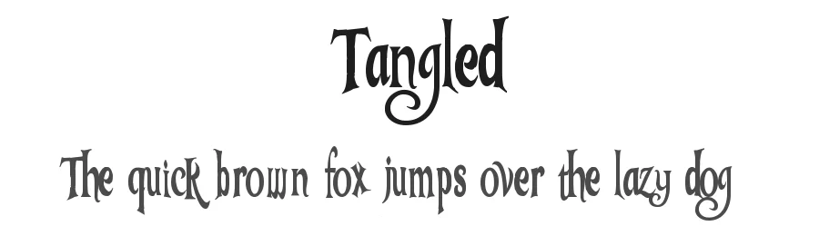 Tangled — Display Font