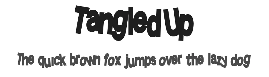 TangledUp by diane dipiazza/dinctype — Display Font