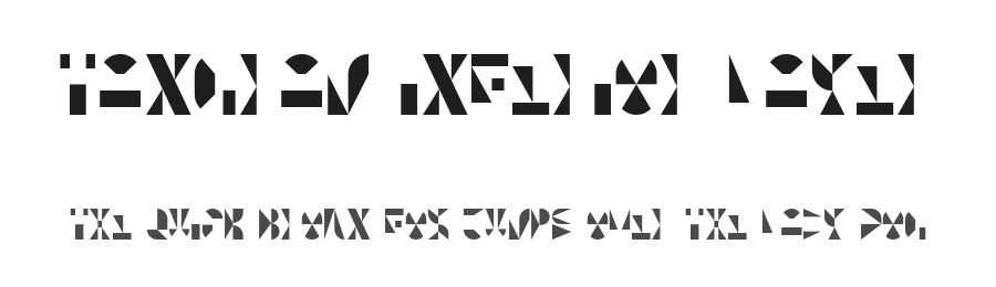 Tangram Inferior Layer by Vladimir Nikolic — Display Font