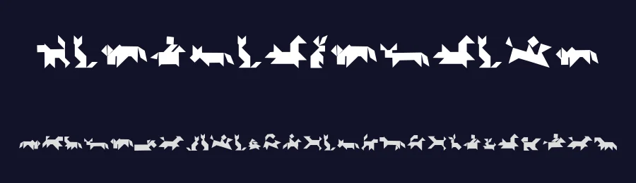 TangramAnimals — Display Font — thumbnail 2