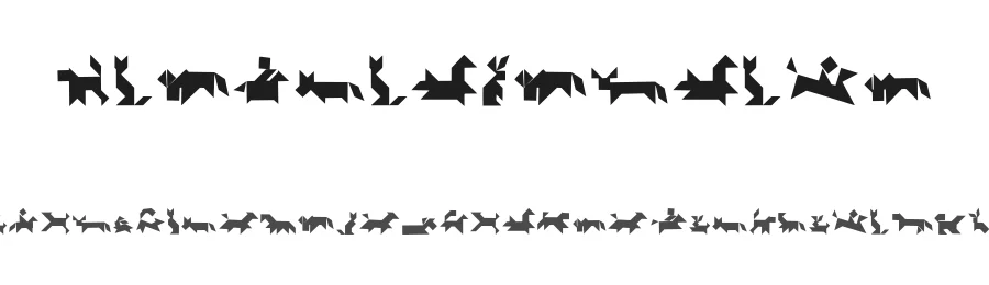TangramAnimals — Display Font