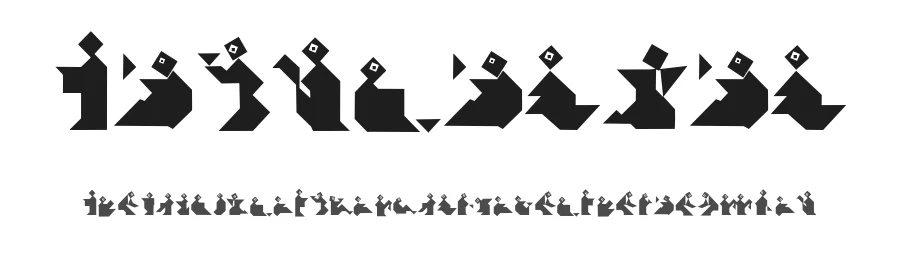 TangramBam — Display Font