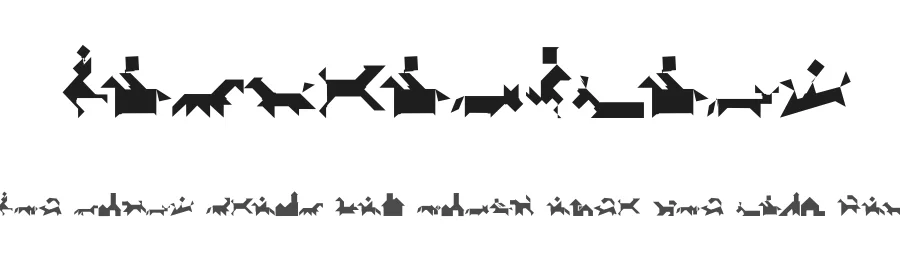 TangramBlack — Display Font