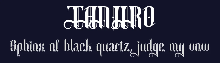 TANJIRO — Display Font — thumbnail 2