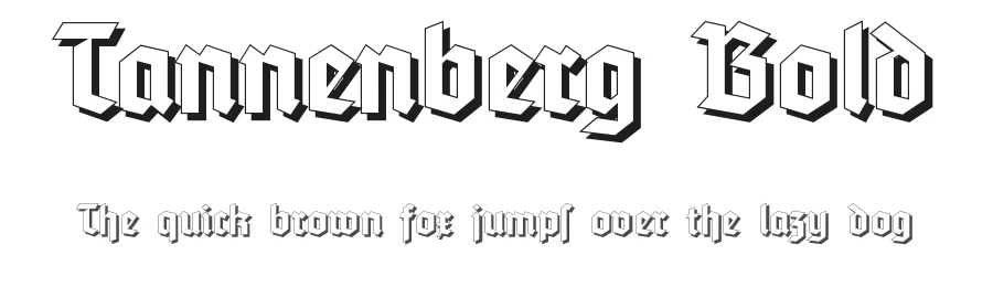 Tannenberg Bold — Display Font