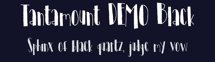 Tantamount DEMO Black by Bogstav.com — Display Font — thumbnail 2