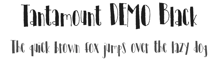 Tantamount DEMO Black by Bogstav.com — Display Font