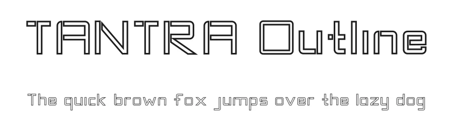 TANTRA Outline by Deyan — Display Font