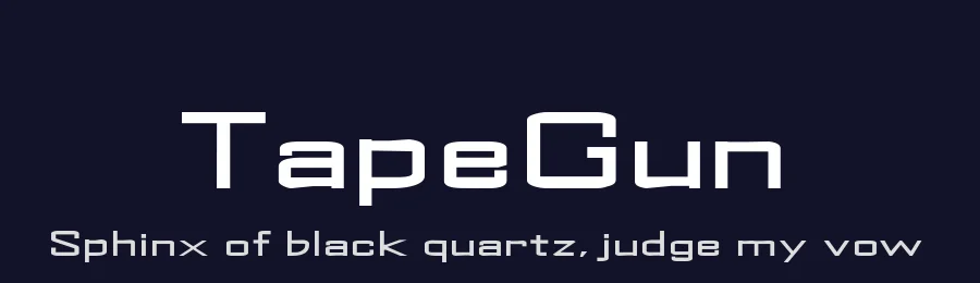 TapeGun — Display Font — thumbnail 2