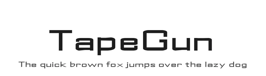 TapeGun — Display Font