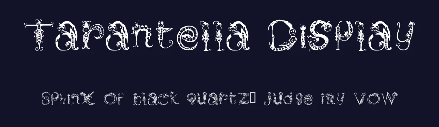 Tarantella Display — Display Font — thumbnail 2