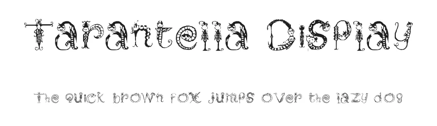 Tarantella Display — Display Font