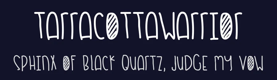 TarracottaWarrior — Display Font — thumbnail 2