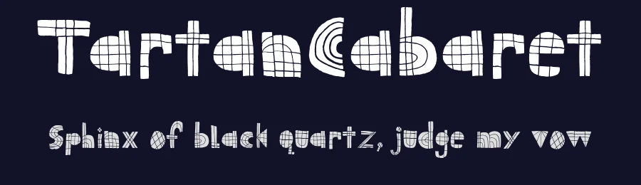 TartanCabaret by Tim Degner & Carla Zetina-Yglesias — Display Font — thumbnail 2