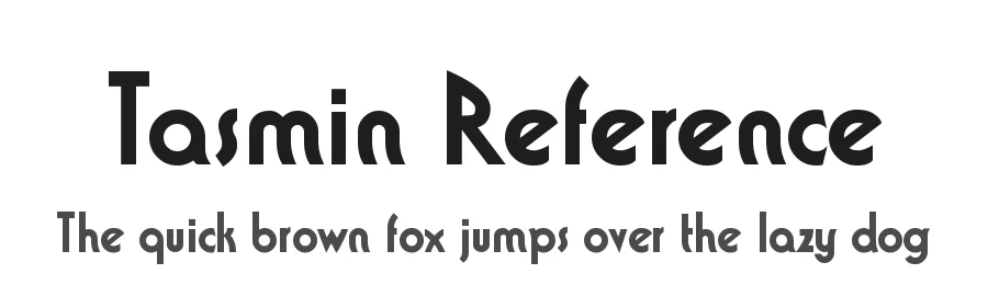 Tasmin Reference by David L. Crosby — Display Font