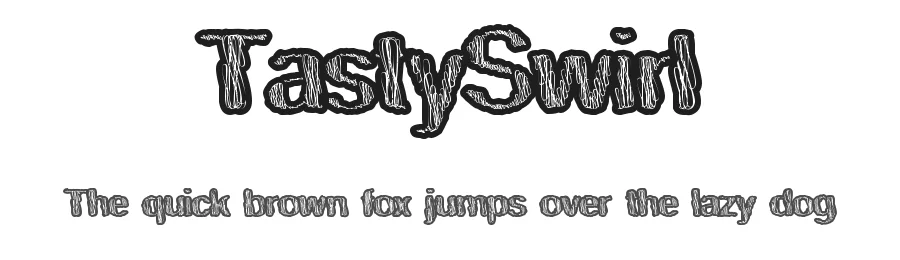 TastySwirl by Xerographer Fonts Max Infeld — Display Font