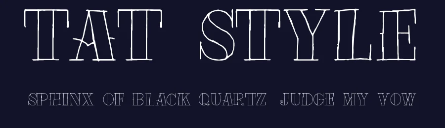 Tat Style — Display Font — thumbnail 2