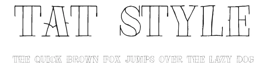 Tat Style — Display Font