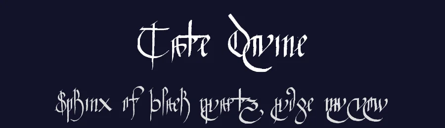 Tate Divine — Display Font — thumbnail 2
