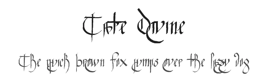 Tate Divine — Display Font