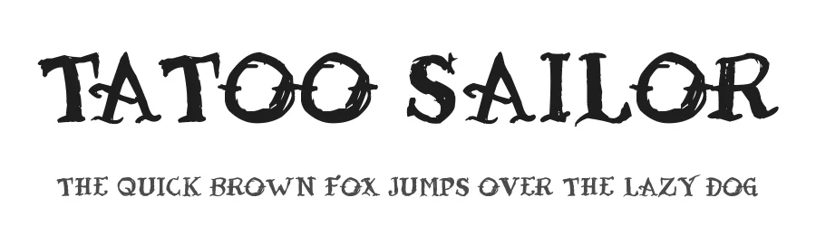 Tatoo Sailor by (c) Juan Casco — Display Font