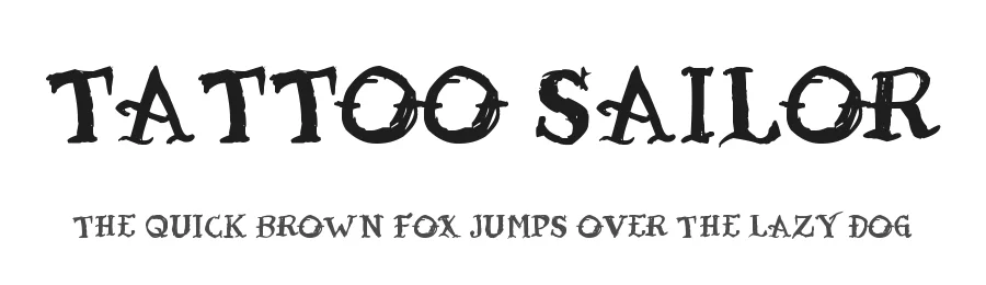 Tattoo Sailor by Juan Casco — Display Font