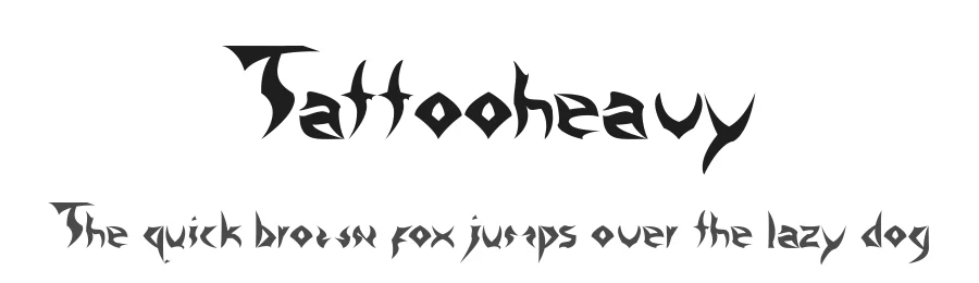 Tattooheavy — Display Font