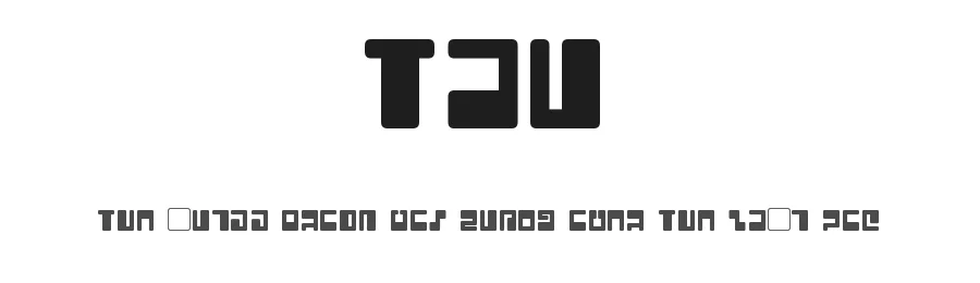 Tau by Neale Davidson — Display Font