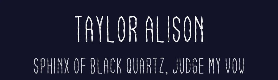 Taylor Alison — Display Font — thumbnail 2