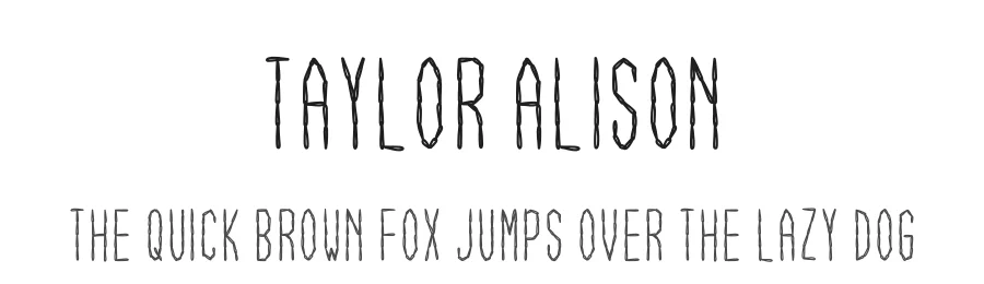 Taylor Alison — Display Font