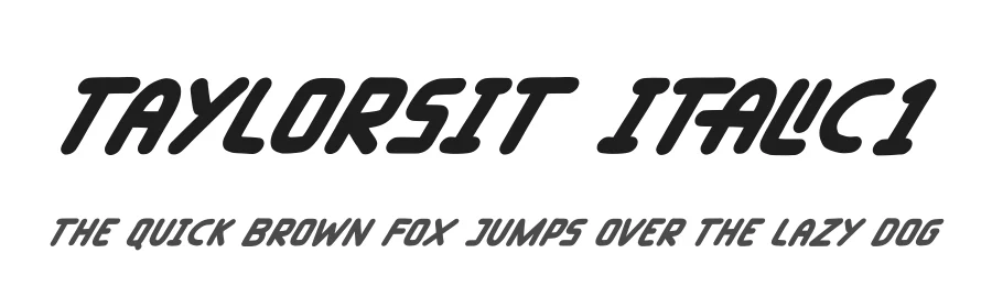 Taylorsit Italic1 by Kong Font — Display Font