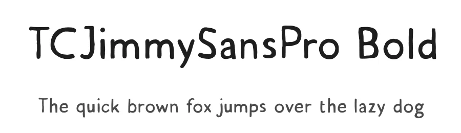 TCJimmySansPro Bold by Tom Chalky — Display Font