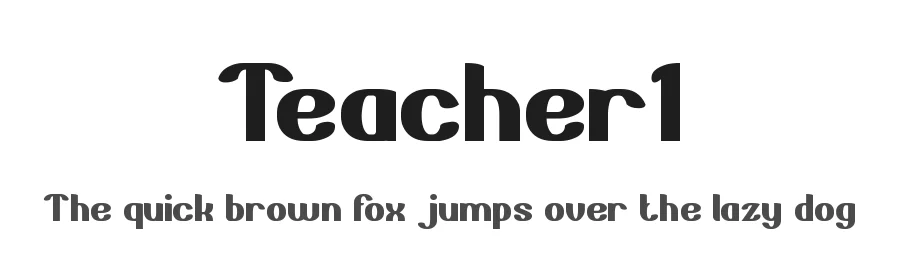 Teacher1 by http://www.dafont.com/wino-s-kadir.d2209 — Display Font