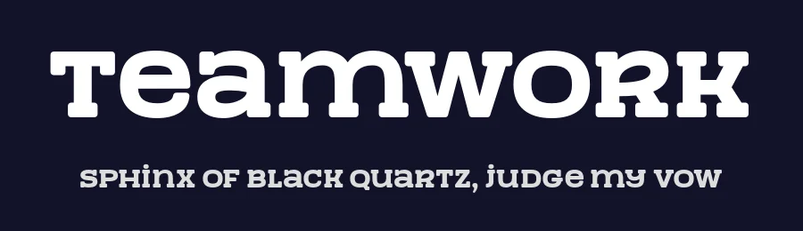 TeamWork by Situjuh Nazara — Display Font — thumbnail 2