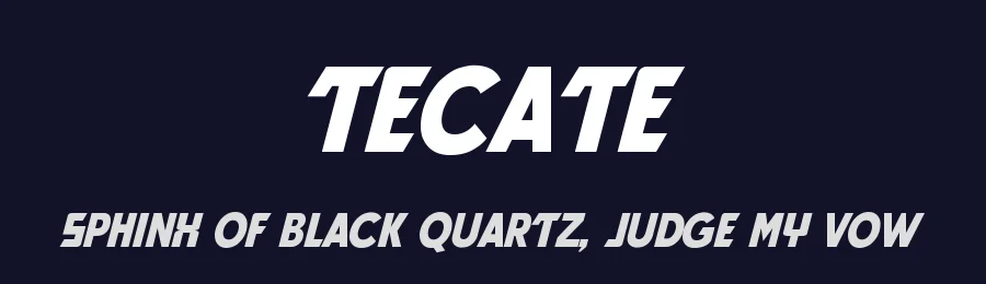 Tecate — Display Font — thumbnail 2