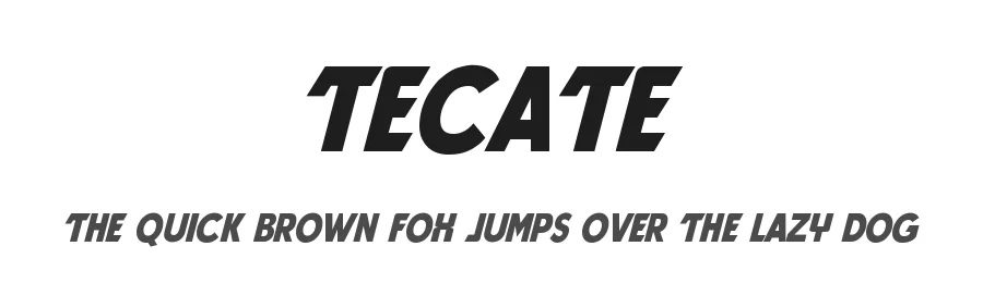 Tecate — Display Font