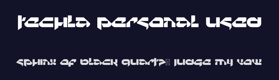 Techla Personal Used — Display Font — thumbnail 2