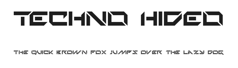Techno Hideo by TracerTong — Display Font