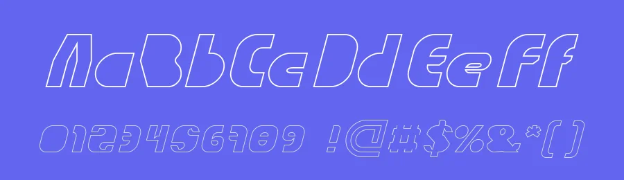 TECHNO TECH Hollow by http://www.dafont.com/wino-s-kadir.d2209 — Display Font — thumbnail 3