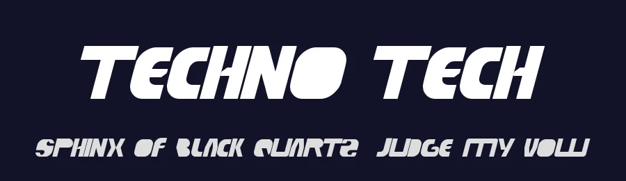 techno tech by http://www.dafont.com/wino-s-kadir.d2209 — Display Font — thumbnail 2