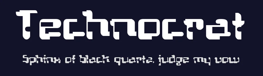 Technocrat — Display Font — thumbnail 2