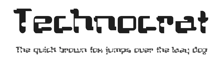 Technocrat — Display Font