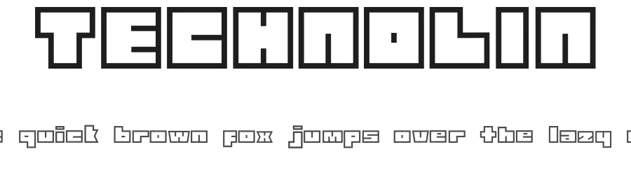 TECHNOLIN — Display Font