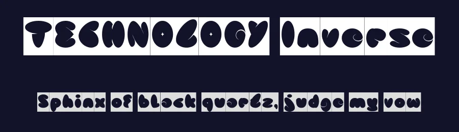 TECHNOLOGY Inverse by http://www.dafont.com/wino-s-kadir.d2209 — Display Font — thumbnail 2
