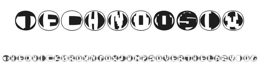 TechnoOSix — Display Font