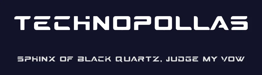 Technopollas — Display Font — thumbnail 2