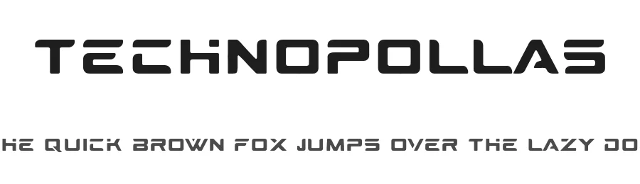 Technopollas — Display Font