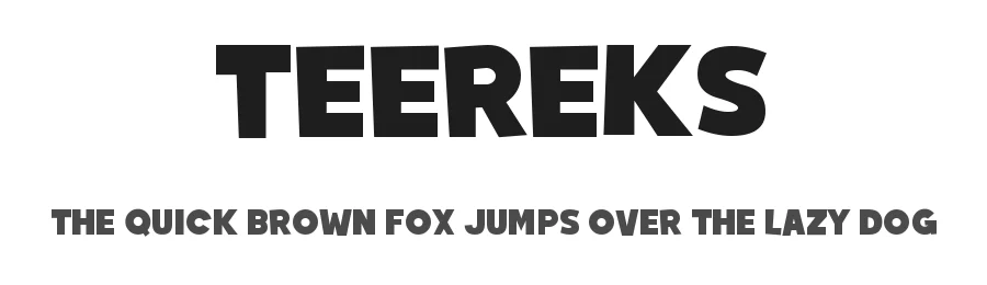 Teereks by Dan P. Lyons (D-Lyons Design) — Display Font