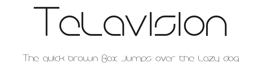 Telavision — Display Font